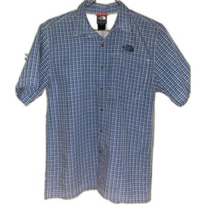 The North Face Blue Checkered Men's Small Shirt